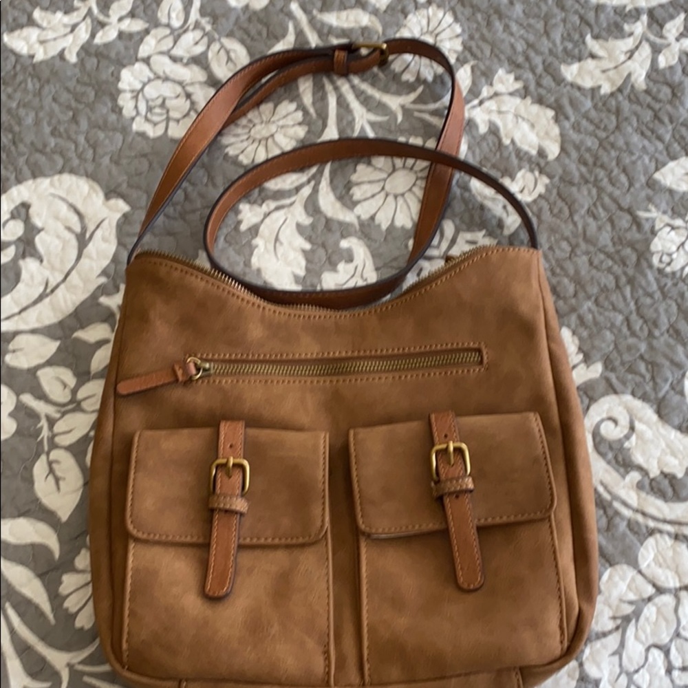 Leather (Faux) messenger purse/bag